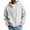 08#White, variant on Quarter Zip Hoodie Men Long Sleeve Casual Thermal Hooded Sweatshirt Textured Athletic Workout Warm Loose Fall Tops Gray L