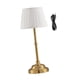 thumbnail image 5 of Lámpara de escritorio inalámbrica con pantalla de tela, lámpara de mesa LED, luz nocturna USB recargable para Oro, 5 of 9