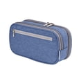 thumbnail image 2 of NIBOLOG Large Capacity Pen Bag Waterproof Canvas Three-layer Multi-use Pencil Bag for Home, 2 of 8