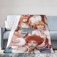 thumbnail image 2 of Super Soft Flannel Throw Ice Spice Blanket 40"X30" For Bed, Sofa, Camping, Cold Cinema Or Travel,Gift For Your Family And Friend, 2 of 4