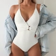 thumbnail image 6 of RUTAYY Swimwear Women Conservative Strapless Swimsuit With Pure Color For Beach & Spa Brazilian Swim Wear, 6 of 8