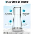 thumbnail image 2 of Juego de jarras de agua Wikapy de vidrio transparente Wikapy, 650 ml, con posavasos, 2 of 6