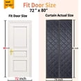 thumbnail image 2 of Garage Door Screen for 1 Car 8x7FT with Retractable Fiberglass Mesh, Heavy Duty Weighted Bottom, Easy Assembly, Hands Free Magnetic Screen Door with 40 Magnets for Garage and Patio, 2 of 7