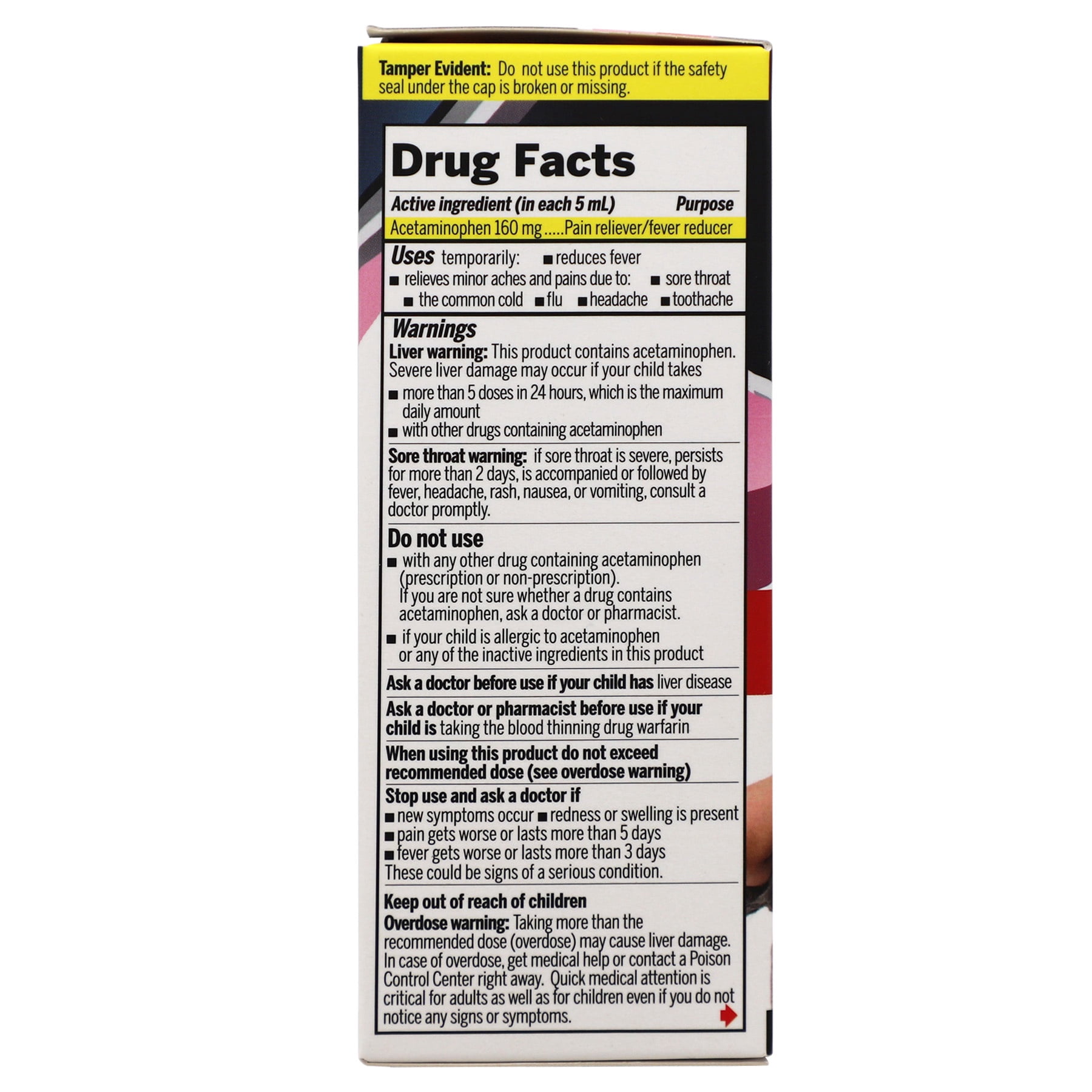 Mejoralito Children's Fever Oral Suspension, 4 oz Bottle