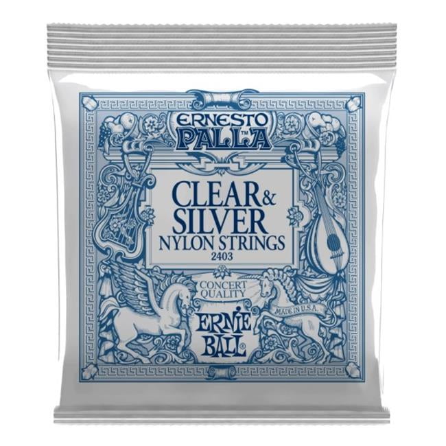Ernie Ball 2403U Ernesto Palla Nylon Classical Guitar Strings, Clear