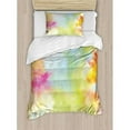 thumbnail image 3 of Colorful Queen Size Duvet Cover Set, Cloudy Milky Way Like Blur Smokey Colors Dust Powder Universe Outer Space Print, Decorative 3 Piece Bedding Set with 2 Pillow Shams, Multicolor, by Ambesonne, 3 of 3