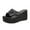 Black -- Women Sandals Savings 2024 Prime Deals, variant on Platform Sandals for Women - Platform Wedges Sandals - Womens Slip On Platform Slides - Comfy Open Toe Platform Sandals Summer Casual Flatform Platform Wedge Slides for Women