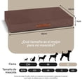 thumbnail image 4 of Cama Antiestrés de Foam ESQUIMAL Café Grande para Perro y Gato Lavable, 4 of 6