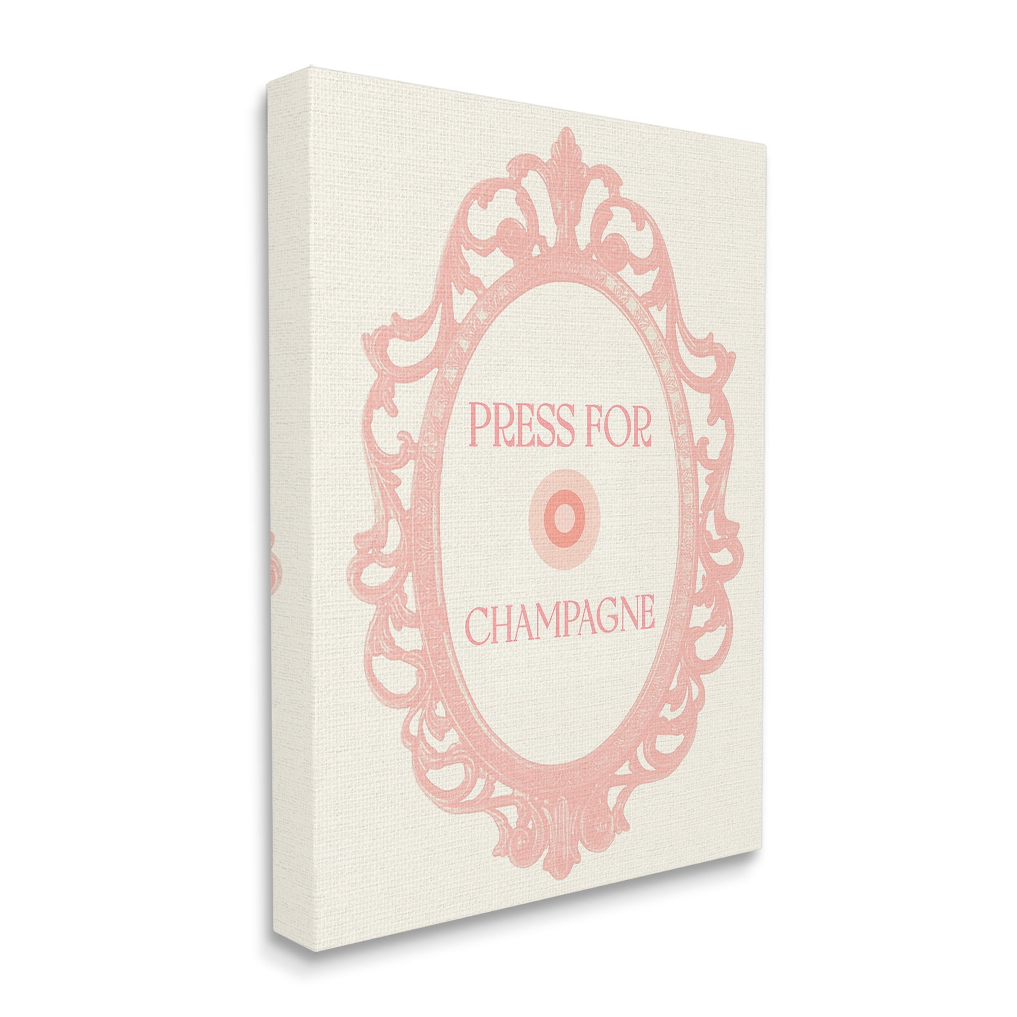 Stupell Industries Press For Champagne Food & Beverage Painting Gallery Wrapped Canvas Art Print Wall Art, 30 x 40