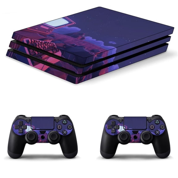Decal Skin for PS4 Slim / PS4 Pro / PS4, Whole Body Vinyl Sticker Cover for Playstation 4 Console and Controller (Console)
