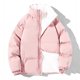 thumbnail image 1 of Chaqueta acolchada de invierno para hombre, unisex, lisa, cálida, con cuello alto, acolchada y gruesa, con cremallera, para exteriores, larga, 1 of 5