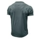 thumbnail image 4 of pstuiky camisetas de hombre, Camiseta de manga corta para hombre, estilo casual, lisa, con cuello redondo y botones camisetas de hombre s, 4 of 4