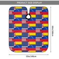 thumbnail image 3 of America Venezuelan Flag Barber Cape 66"x55" Salon Hair Cutting Haircut Cape Color Capes Stylist HairdresserApron, 3 of 7