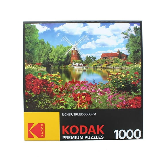 RoseArt - Kodak Premium 1000 pièces -Hunsett Mill ,the River Ant, Norfolk, England - Puzzle à emboîter pour adultes