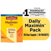 Nature Made Daily Maximin Vitamin Pack, Dietary Supplement, 30 Count