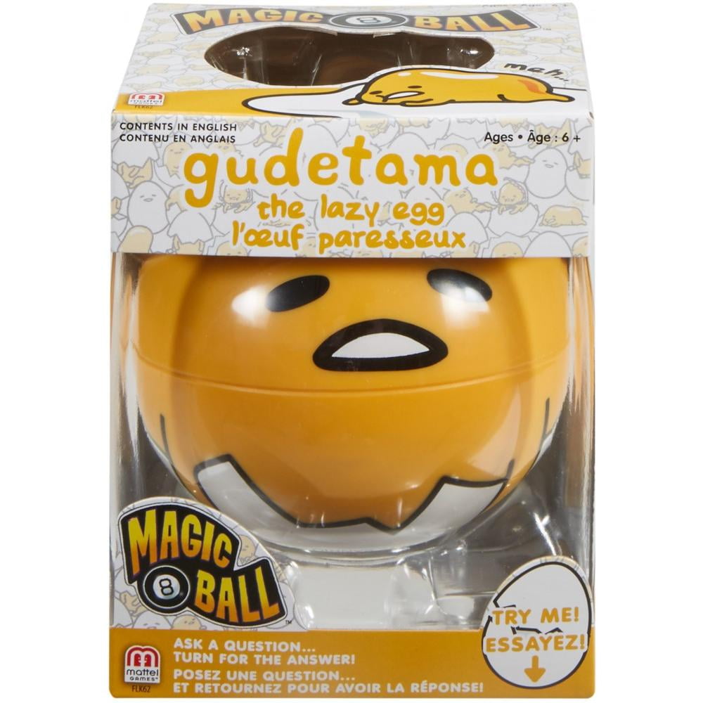 Magic 8 Ball Gudetama the Lazy Egg Novelty Fortune-Telling Toy - 