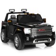 thumbnail image 1 of Gymax 12V Licensed GMC Kids Ride On Car 2-Seater Truck w/ Remote Control Black, 1 of 10