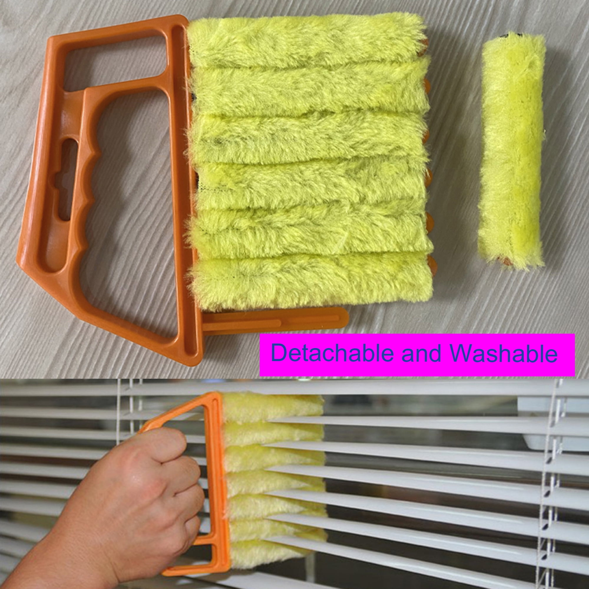 7 Brush Venetian Blind Cleaner Washable Easy Cleaning Tool Duster Microfibre 