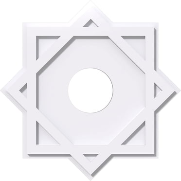 AFD Blanco Rectangular Chandelier Ceiling Medallion 94 Inches