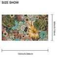 thumbnail image 3 of Rectangle Table Cloth, Waterproof Heavy Duty Vinyl Tablecloths, Wipeable Washable Table Cover Floral Rustic Seasonal Table Cover for Party Picnic Dinner Decor (Boho, 60" X 102"), 3 of 7