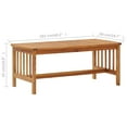 thumbnail image 2 of vidaXL Garden Lounge Set Dark Grey Solid Acacia wood Medium Durable, 2 of 6