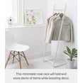thumbnail image 2 of Yamazaki Home Coat Rack, White, Steel, Supports 11 pounds, 2 of 5
