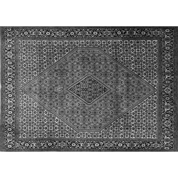 Ahgly Company Indoor Rectangle Persian Gray Traditional Area Rugs, 5' x 7'