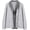 Grey, variant on Women's Vintage Shawl Collar Sweater Fake Two-Piece Button Front Knitted Cardigan Coat