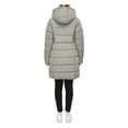 thumbnail image 4 of Rokka&Rolla Women's Insulated Long Winter Coat Fleece Hood Parka Jacket, 4 of 12
