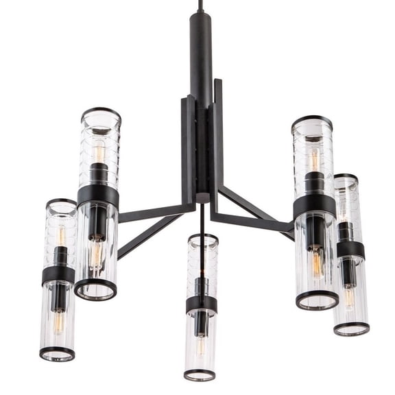 Norwell Lighting - Stripe - 10 Light Chandelier In Modern and  Transitional