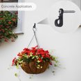 thumbnail image 6 of Q Hanger Hooks, Outdoor Wall Hanger Christmas Lights Hook, Reusable Screw in Christmas Light Hooks Indoor Outdoor Light Hooks Clips for Outdoor Wire and Fairy Lights, 6 of 8