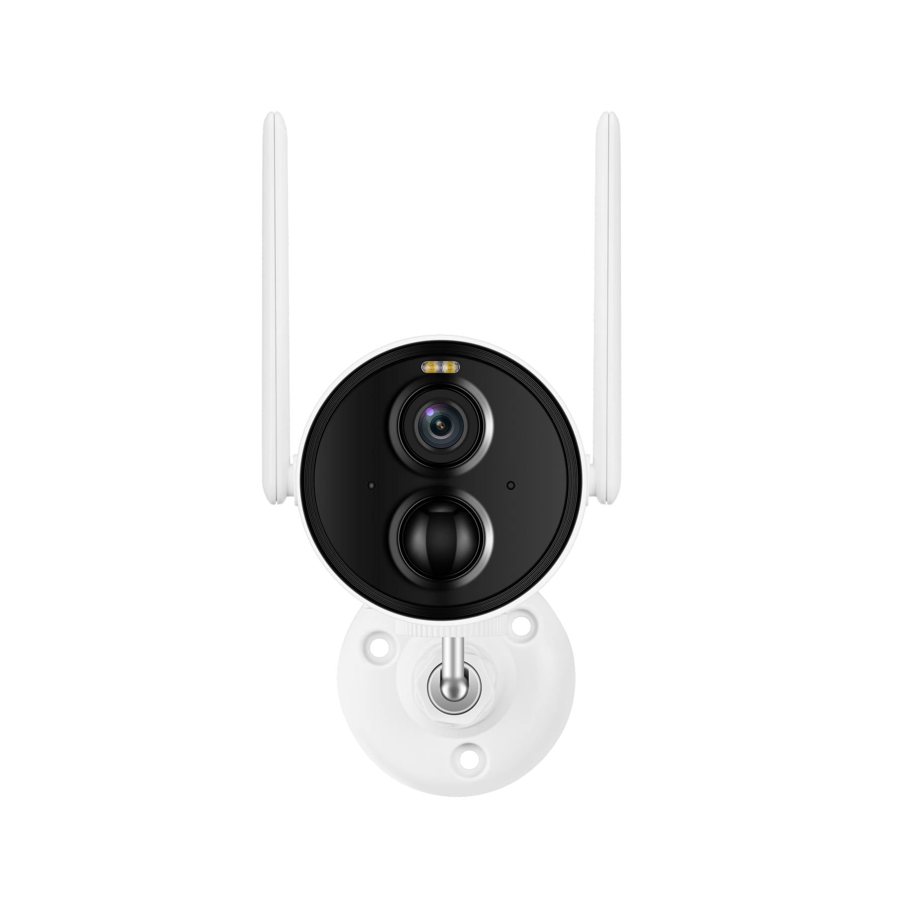 Smart WiFi Bullet Security Camera with Solar Panel, 2 Way Audio, IP65, Anti-Theft, AI Detection, Cloud Storage, 2.4Ghz WiFi, Solar Powered, Works with Alexa & Google Home