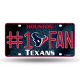 thumbnail image 1 of Houston Texans #1 Fan License Plate, 1 of 1