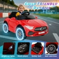 thumbnail image 6 of Xuanlur Licensed Benz CLS 350 12V Electric Ride on Toys with Parent Remote Control, Spring Suspension, Electric Car for Kids, Power Car Wheels with Bluetooth Music, LED Lights (Red), 6 of 8