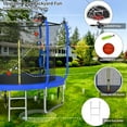 thumbnail image 4 of CZBZ Trampoline, 8FT 10FT 12FT 14FT Trampolines with Enclosure Net for Kids and Adults, 880LBS Outdoor Trampoline with Basketball Hoop, Ladder and AntiRust Coating Backyard Recreational Trampoline, 4 of 7