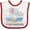 White and Red, variant on Inktastic I Love My Babysitter Elephant Family Boys or Girls Baby Bib