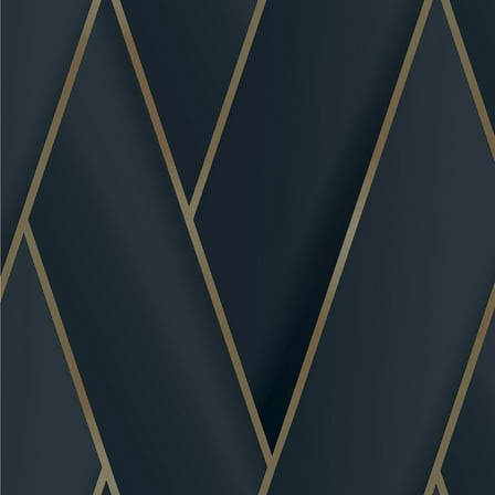 Advantage Blue, Manfred Navy Modern Herringbone Wallpaper 396.00 x 20.90 x 0.03 Inches