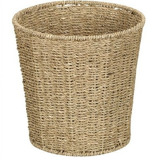 Household Essentials Small Reed Willow Waste Basket - Brown