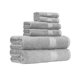 thumbnail image 1 of 6 Piece Oversized Fade resistant Towel set,  Cotton towels for bathroom, soft and absorbent, 2 Bath Towels, 2 Hand Towels and 2 Washcloths bathroom towel set, Gray, 1 of 5