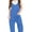 Blue, variant on ZANKLEY Girls' Casual Sleeveless Jumpsuits Spaghetti Strap Loose Romper Long Pants with Pockets Daily Wear