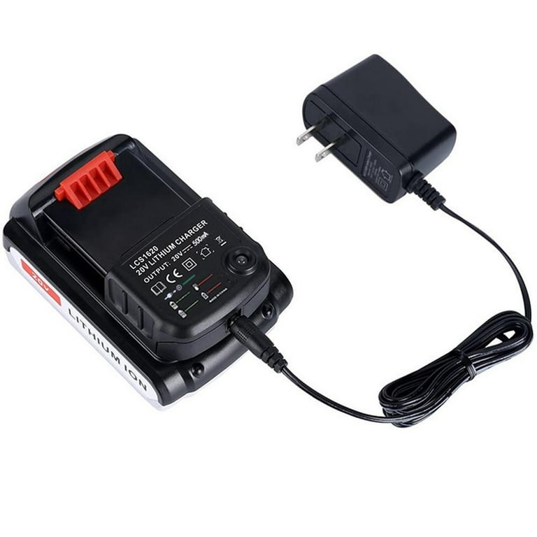 ANTOBLE 20V Battery Charger for Black+Decker LBXR20 20V MAX Lithium Ion  Tool Battery LCS1620B LCS1620 - Yahoo Shopping