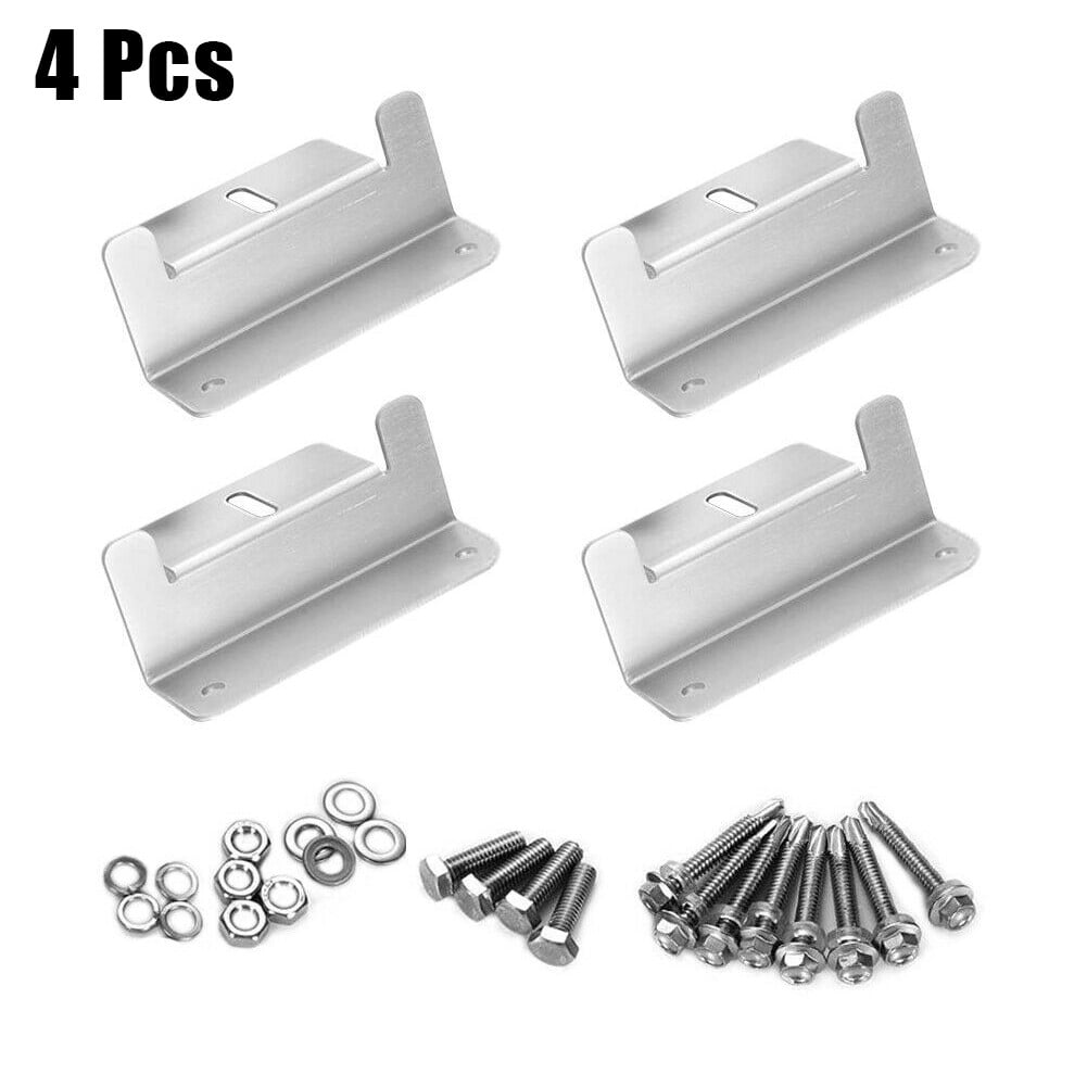 Aluminum Z Bracket Set with Nuts and Bolts For Solar Panel Mounting