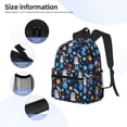 thumbnail image 5 of Daiia Space Dog School Backpack for Men Women, Unisex Large Waterproof Bookbag Schoolbag Casual Daypack for High School/College/Teens/Travel/Work Black, 5 of 8