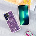 thumbnail image 3 of Comepatible with Samsung S23 Ultra Case Glitter Sparkle Gold, Luxury Phone Case Samsung Galaxy S23 Ultra Case Silicone Shiny Bumper Protective Case Anti-Scratch Cover (Purple), 3 of 14