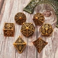 thumbnail image 2 of FrostHike Metal Dice Set Hollow Polyhedral Octopus Metal Dice Suitable 7Pcs Set for Dungeons and Dragons RPG MTG Table Games D&D Pathfinder Shadowrun and Math Teaching (Ancient Gold), 2 of 4