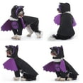 thumbnail image 5 of Small Dog Christmas Costume, Christmas Halloween Pet Clothes, Pet Cosplay Costumes Party Dressing up, Dogs Cats Outfit for Small Medium Dogs Bat S, 5 of 7