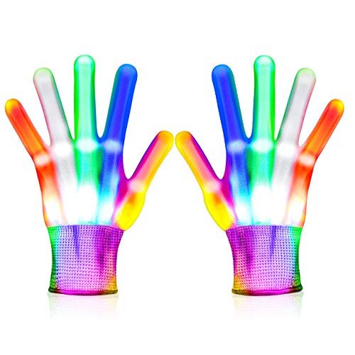 Guantes LED intermitentes CUUGO LET'S GO! CG para niños de 3 a 12 años