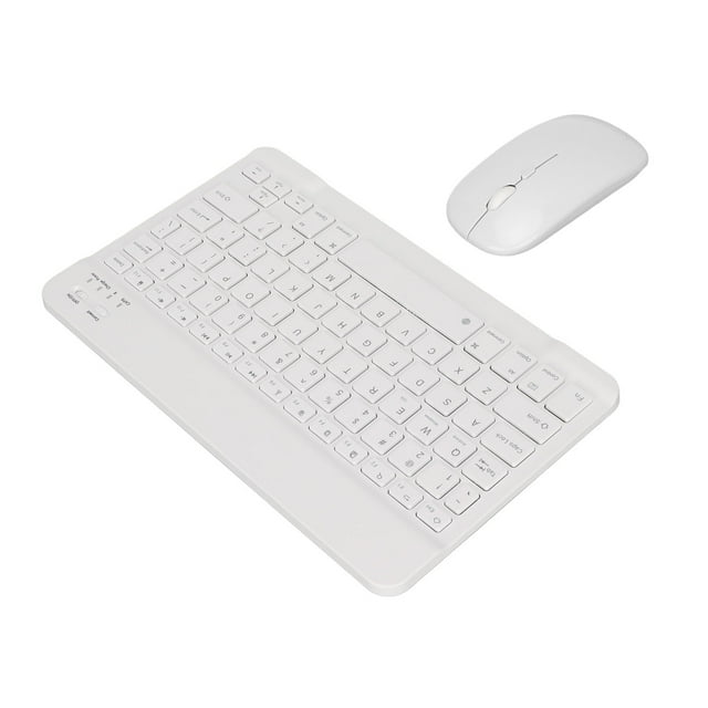 Wireless Mouse, Silent Keyboard Mouse Combo Ultra Thin Long Lasting Standby For Phone For Home For Computers For Office White