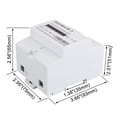 thumbnail image 5 of Baomain DDS238-4 (30-100) Medidor monofásico de kilovatios hora kwh de carril DIN 220 V 100 A, 5 of 5