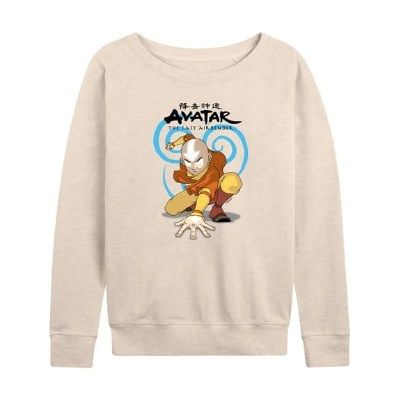 Avatar - The Last Airbender - Aang Swirl - Women's Lightweight French Terry Long Sleeve Shirt